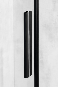 ALTIS LINE BLACK drzwi prysznicowe przesuwne 980-1000mm, wysokość 2000mm, szkło 8mm
