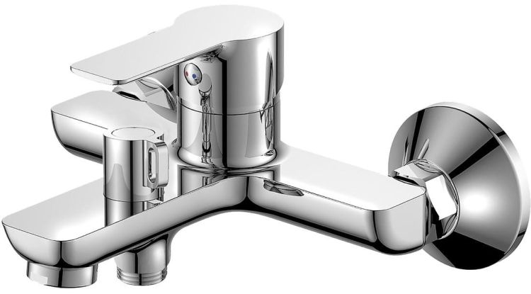 BARON wannowa bateria, bez prysznica, rozstaw 150mm, chrom (obrotowy przełącznik)