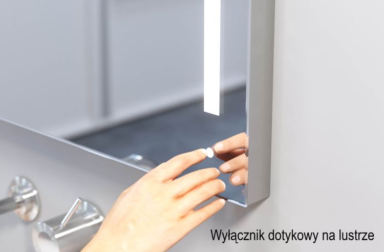 Wyłącznik dotykowy na lustrze