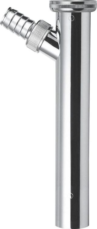 Przedłużka z przyłączem do pralki 1'1/4, odpływ 32mm, długość 200mm, chrom