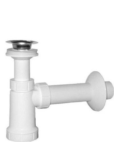 Przejdź do produktu Syfon umywalkowy, nierdz. sitko 5/4', korek z łańcuszkiem, odpływ 40mm, plastik