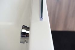 VITRA LINE parawan wannowy 950mm, prawy, szkło czyste