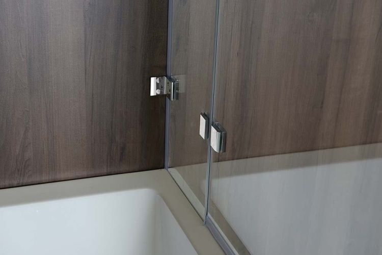 VITRA LINE parawan wannowy 950mm, prawy, szkło czyste