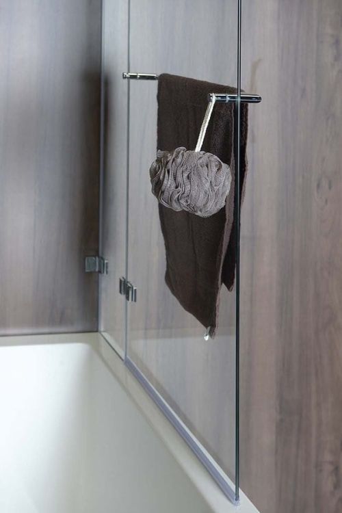 VITRA LINE parawan wannowy 950mm, prawy, szkło czyste