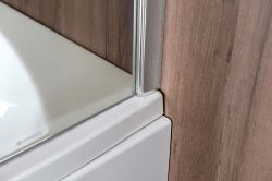 TARUS parawan wannowy 960mm, szkło czyste