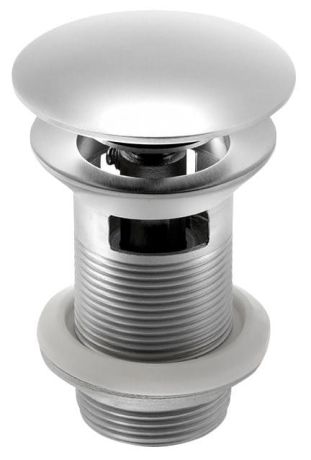 Przejdź do produktu MINIMAL korek umywalkowy 5/4", klik-klak, duży grzybek, stal nierdzewna mat