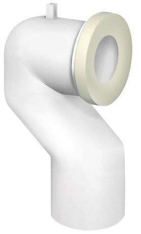 Przejdź do produktu Kolano odpływu wc 90°, średnica 110 mm, ABS/ biały