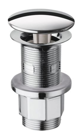 Przejdź do produktu Korek umywalkowy 5/4“, niezamykany, duży grzybek,  10-80mm, chrom