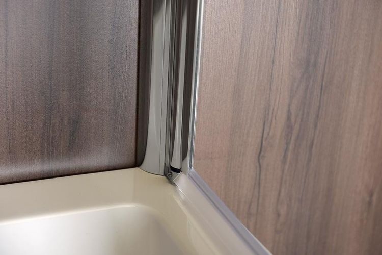 RUIZ parawan wannowy 900mm, szkło czyste