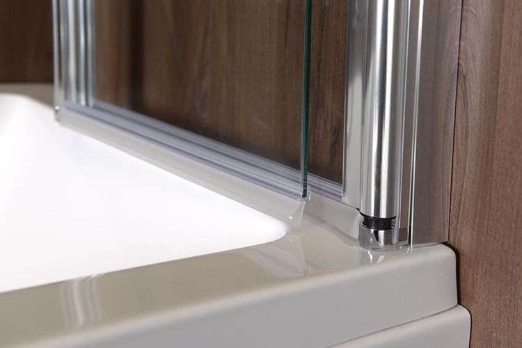 RUIZ parawan wannowy 900mm, szkło czyste