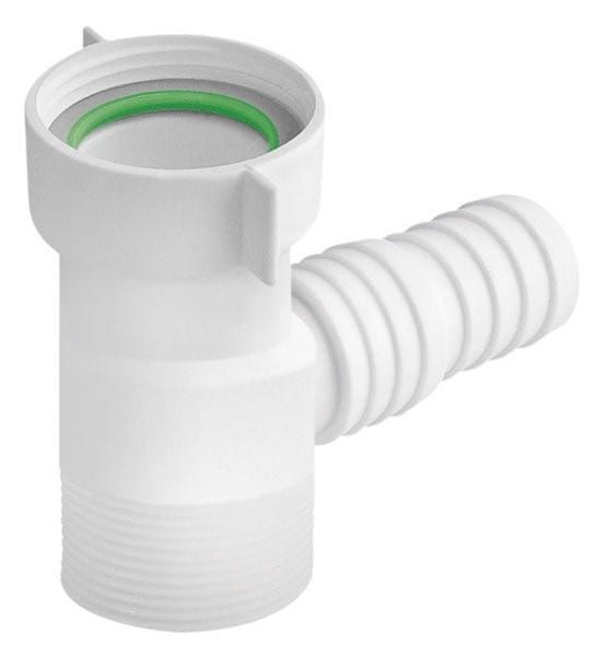 Uniwersalne odgałęzienie do pralki 1'1/2 - 1'1/2, białe
