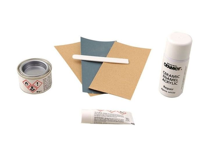 REPAIR KIT zestaw naprawczy - ceramika, emalia i akryl, biały