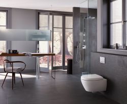 GEBERIT SIGMA30 Podwójny przycisk do spłuczki, biały/chrom połysk