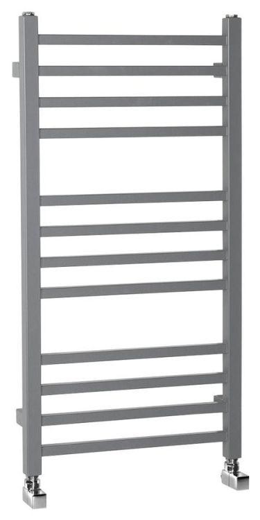 METRO grzejnik łazienkowy 450x890 mm, metaliczne srebro