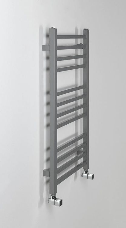 METRO grzejnik łazienkowy 450x890 mm, metaliczne srebro
