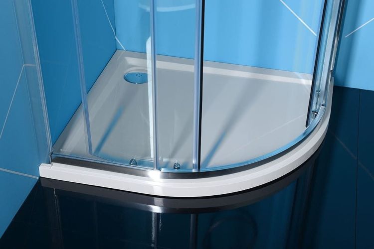 EASY LINE kabina prysznicowa półokrągła 900x800mm, L/R, szkło czyste