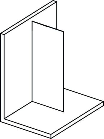 Przejdź do produktu MODULAR SHOWER jednoczęściowa ścianka do montażu do ściany, 900 mm