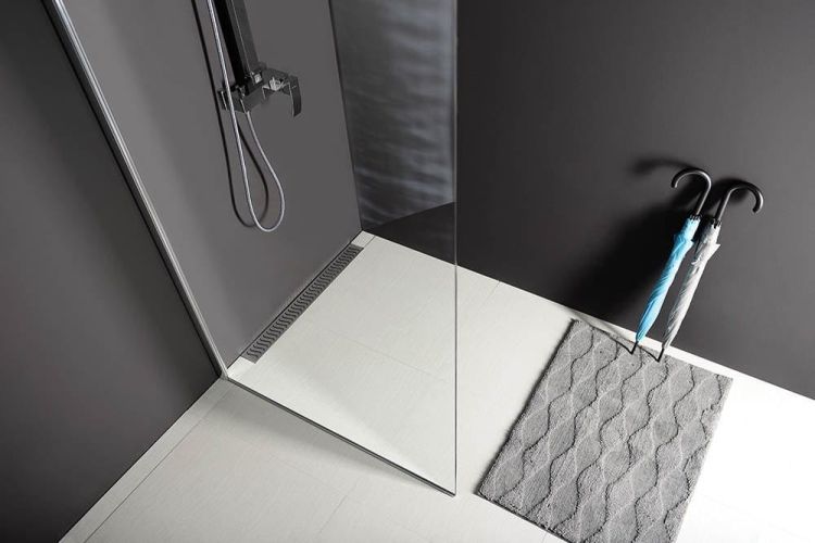 MODULAR SHOWER jednoczęściowa ścianka do montażu do ściany, 900 mm
