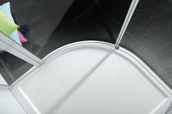 ZOOM LINE kabina prysznicowa półokrągła 1000x1000mm, szkło czyste, lewa