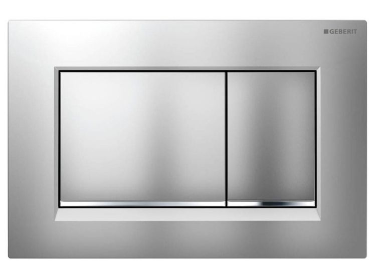 GEBERIT SIGMA30 Podwójny przycisk toaletowy chrom matowy