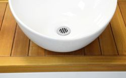 Niezamykalny korek z kratką do umywalek bez przelewu, V 25-50mm, chrom