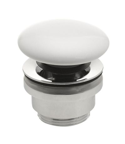 Przejdź do produktu Korek umywalkowy 5/4'', klik-klak, ceramiczny grzybek, 5-63mm, biały