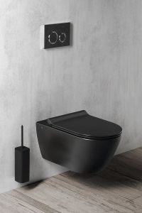 GEBERIT SIGMA20 Podwójny przycisk toaletowy, czarny/chrom połysk