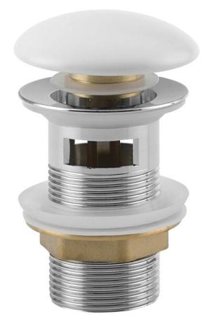 Przejdź do produktu Korek umywalkowy 5/4“, klik-klak, grzybek ceramiczny, 10-50mm, biały