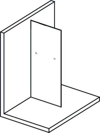 Przejdź do produktu MODULAR SHOWER ścianka do montażu do ściany, 900 mm, z otworami na wieszak na ręczniki