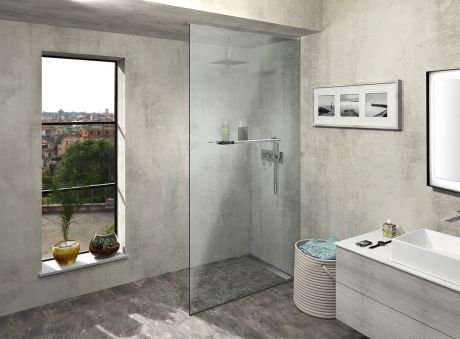 Przejdź do produktu ARCHITEX Zestaw do montażu szkła, podłoga/ściana/sufit, maksymalna szerokość 1200mm, polerowane aluminium