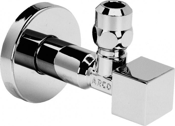 CUBO zawór narożny A-80 1/2'x3/8' z nakrętką, chrom