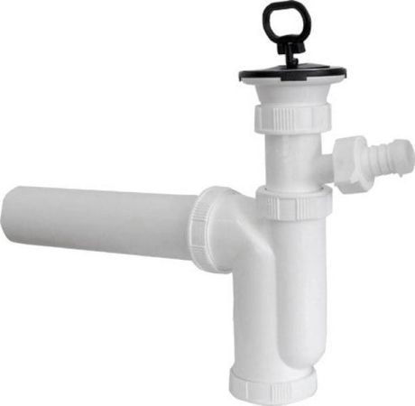 Przejdź do produktu Syfon zlewozmywakowy, odpływ 50mm, przyłącze do pralki, plastik