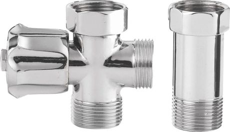 Przejdź do produktu Zawór pralniczy przed baterią ścienną z zaworem zwrotnym 3/4"x3/4”, chrom