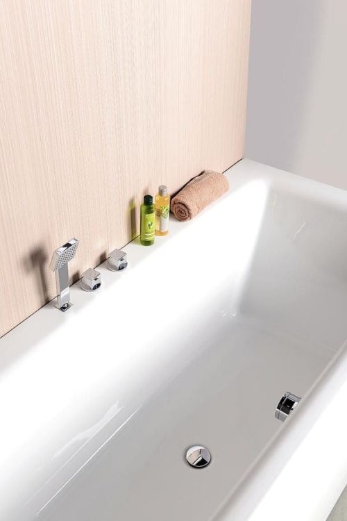 Syfon wannowy z napełnianiem, automatyczny, długość 675mm, korek 72mm, chrom