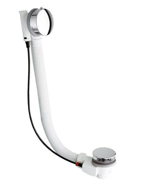 Syfon wannowy, automatyczny, długość 475mm, korek 72mm, chrom