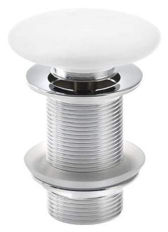 Przejdź do produktu Korek umywalkowy niezamykany 5/4", grzybek ceramiczny, biały