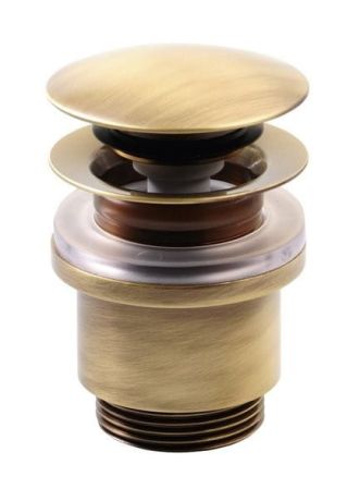 Przejdź do produktu Zamykany okrągły korek do umywalek bez przelewu Click Clack,V 25-45mm,cichy,bron