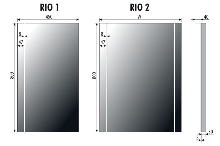 Lustro kwadratowe 80x80 cm ze stalową ramą i oświetleniem LED MCJ Rio