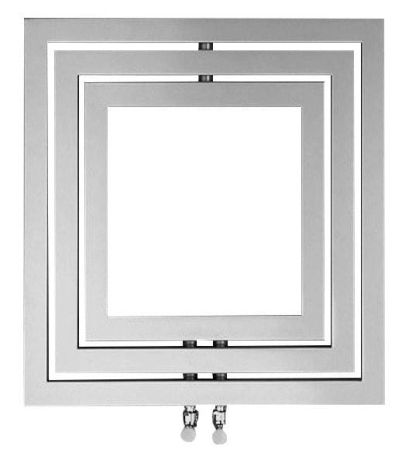 Przejdź do produktu MONOPOLI grzejnik 600x600mm, 312 W, srebrny struktura