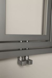MONOPOLI grzejnik 600x600mm, 312 W, srebrny z teksturą