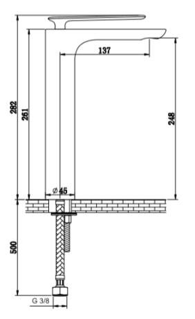 Przejdź do produktu Bateria umywalkowa wysoka 28 cm złoty Kohlman Experience QB170EGD