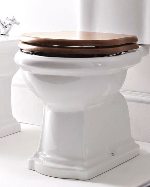 RETRO deska WC, drzewo, orzech/brąz