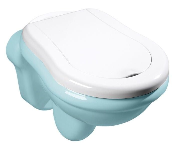 RETRO deska WC Soft Close, termoplast, biała/chrom