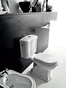 RETRO WC kombi 38,5x41x72cm, dolny odpływ