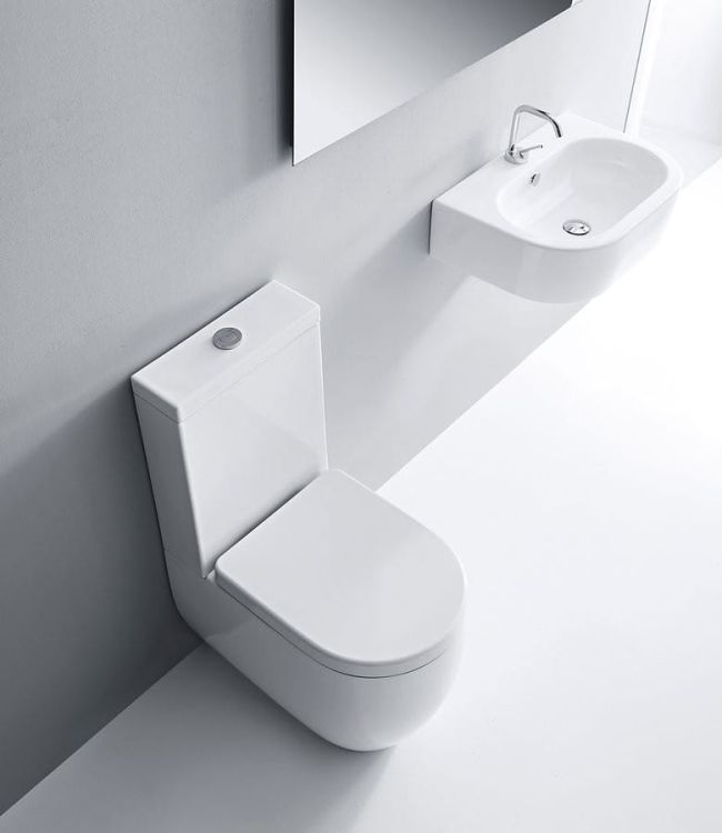 FLO WC kombi 36x43x60cm, dolny/tylny odpływ