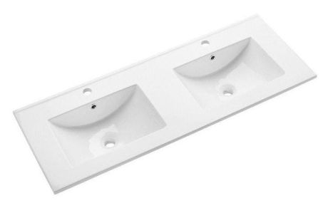 Przejdź do produktu SLIM podwójna umywalka meblowa 120x46,5cm, biały