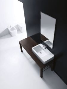 EGO umywalka ceramiczna 75x43cm, z blatem