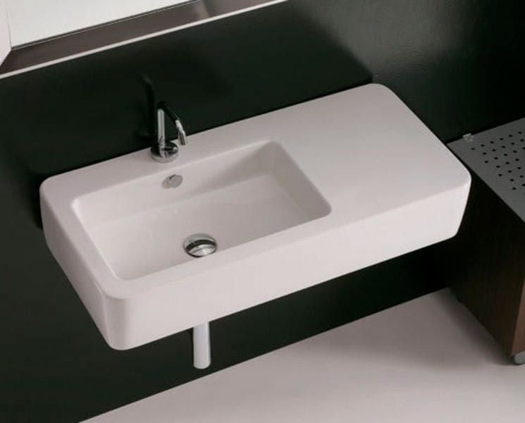 EGO umywalka ceramiczna 90x43cm, z blatem