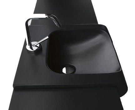 Przejdź do produktu INKA umywalka ceramiczna 60x40cm, czarny mat