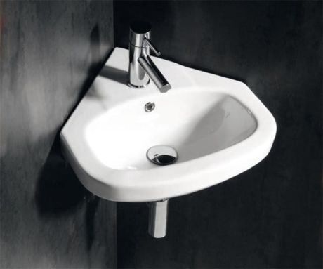 Przejdź do produktu VITROYA umywalka narożna 46x46cm, biała